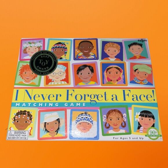 eeBoo I Never Forget a Face Memory & Matching Game COMPLETE - Picture 1 of 3
